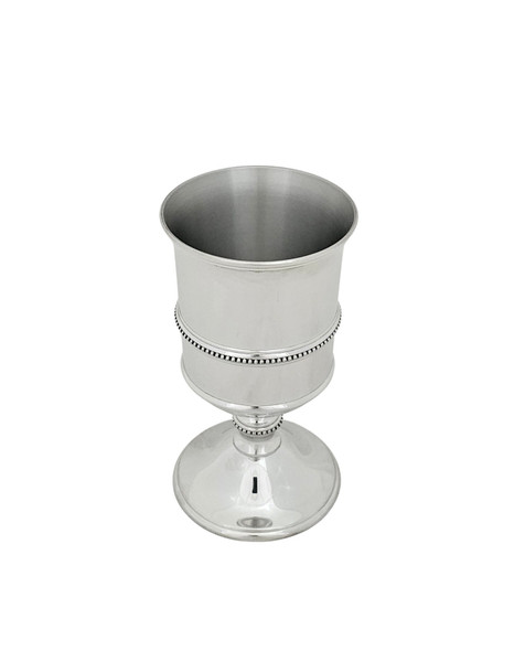 Pewter Goblet Beaded Ridge 5.85" h ,Boxed. SKU #: C1116.