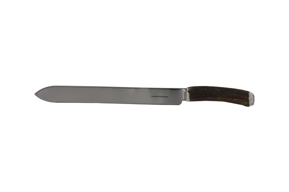 Horn Handle Naturally Shed 13.5" Brides Knife Stainless Blade. SKU #: C373.