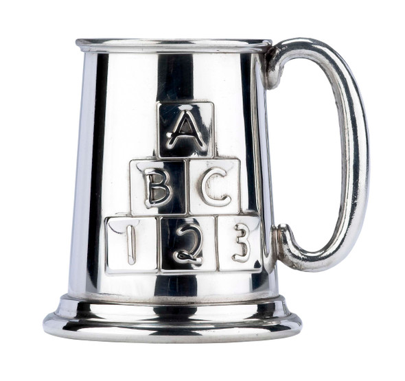 ABC Baby Mug Pewter. SKU #: P903CC.