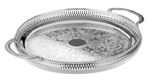 36cm Round GalleryTray/Handles (Q0/6392)