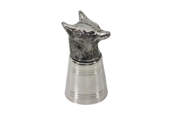 Fox Head Stirrup Cup Silver Plate. SKU #: C1681. Fox Head Stirrup Cup Silver Plate. SKU #: C1681.