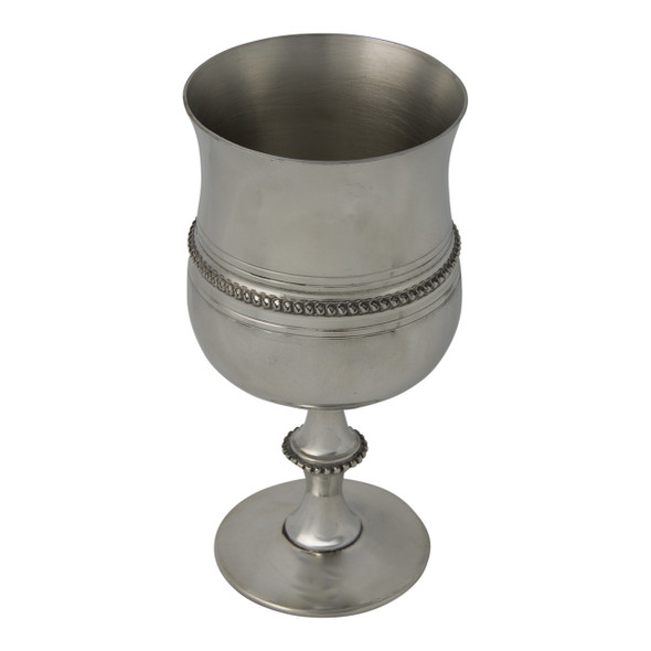 English Pewter Beaded Goblet 5" (EB20500)