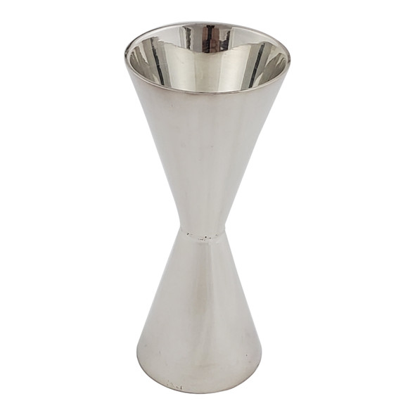 Cone Shaped Double Silver Plated Jigger. SKU #: C728.