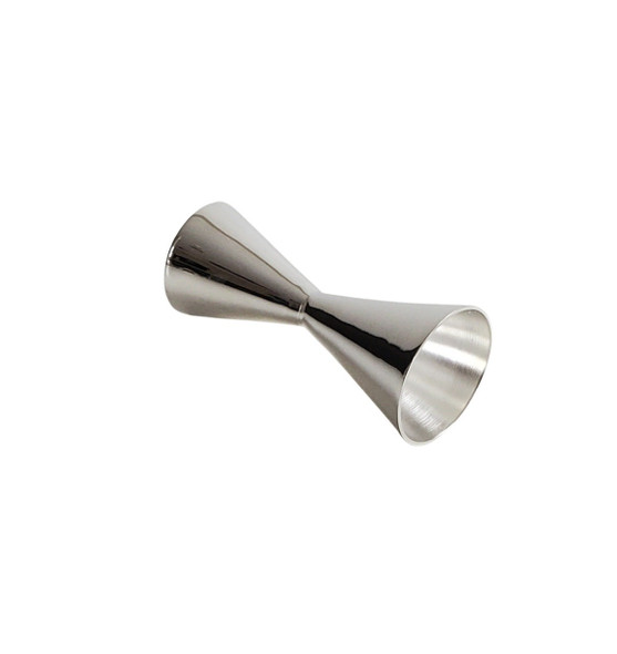 Cone Shaped Double Silver Plated Jigger. SKU #: C728.