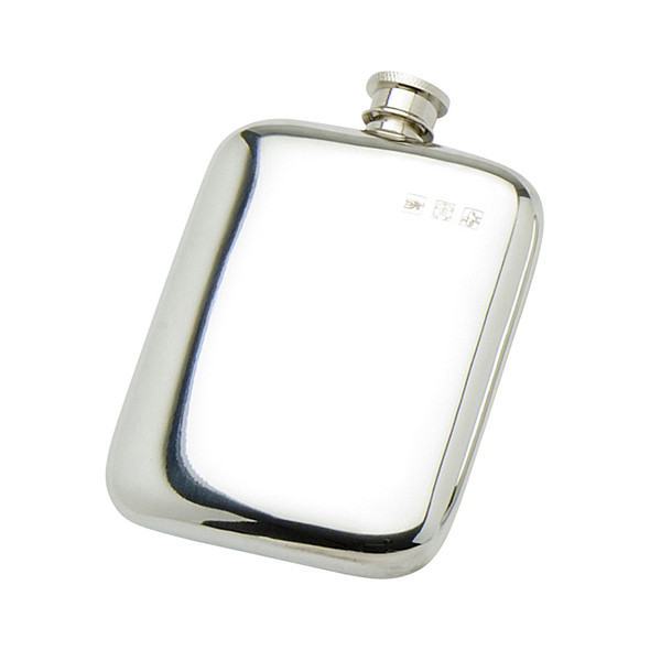 Plain Flask Rounded Corners with Marks 6oz. SKU #: EB36006.