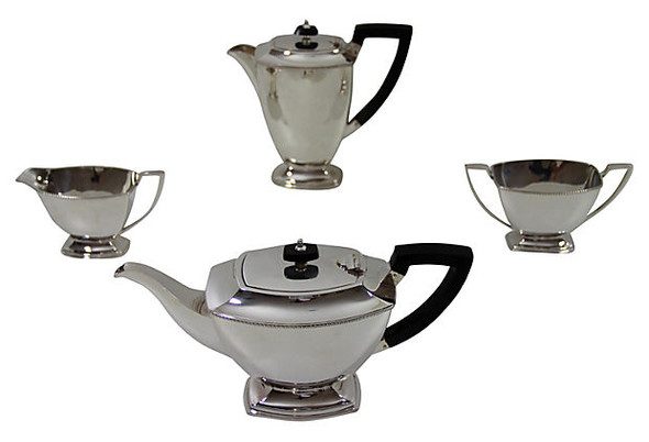 English Tea & Coffee Set, 4 Pcs. SKU #: AZ00119.