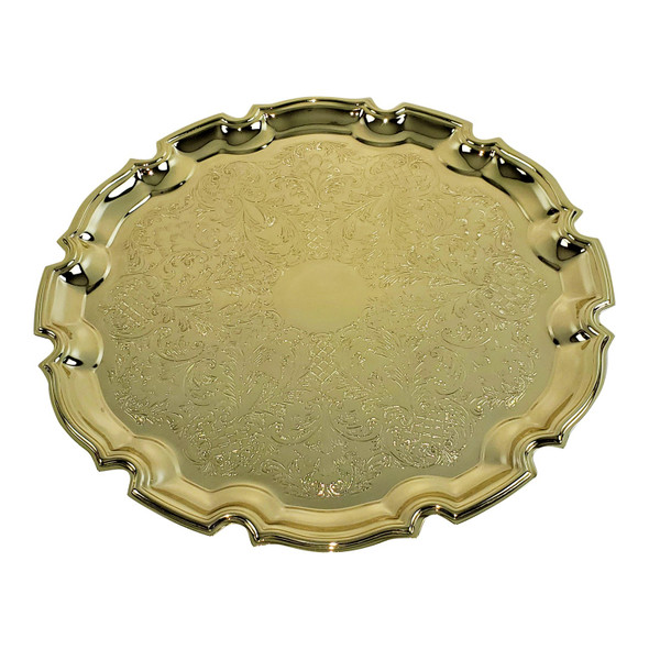 Queen Anne 9.5" Chippendale Tray Gold Finish (4/6181GOLD)