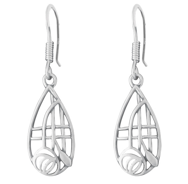 Mackintosh style French drop earrings (EA619)