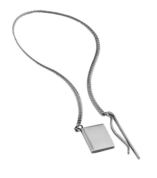 Chain clip spine bookmark with book charm (GT85)