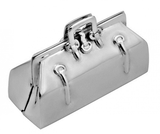 Doctor's bag hinged pillbox (PB516) - Corbell Silver Store