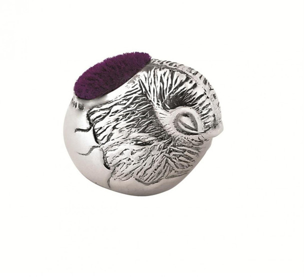 Chick Pincushion English Sterling Silver 7/8" x 1". SKU #: GT403.