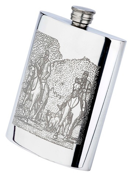 Flask Oblong Shape Hunting Design  (P615FL)