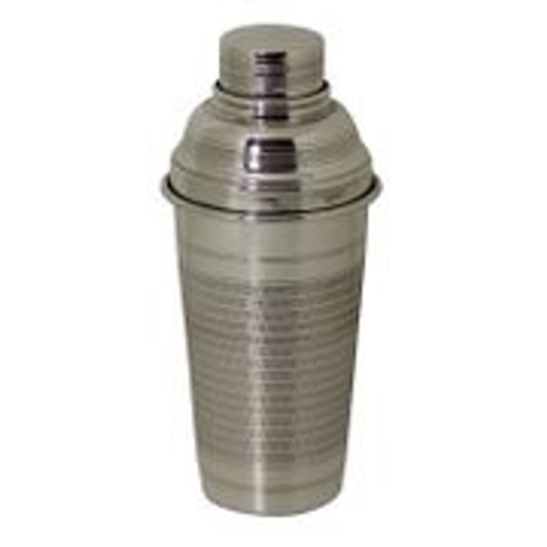 Engine Turned Hotel Cocktail shaker c.1970 (HOT517)