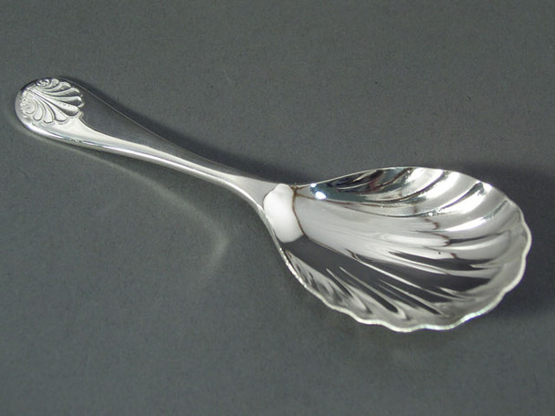 Shell Bowl Caddy Spoon Silverplate (C1270)