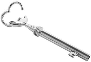 Spring loaded key shape key ring (K415) - Corbell Silver Store