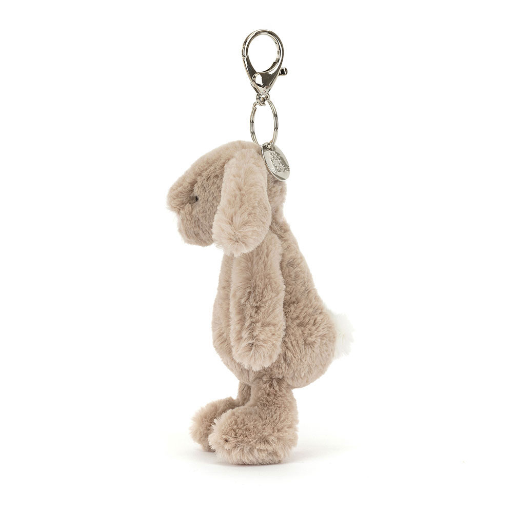 Bashful Beige Bunny Bag Charm, View  2