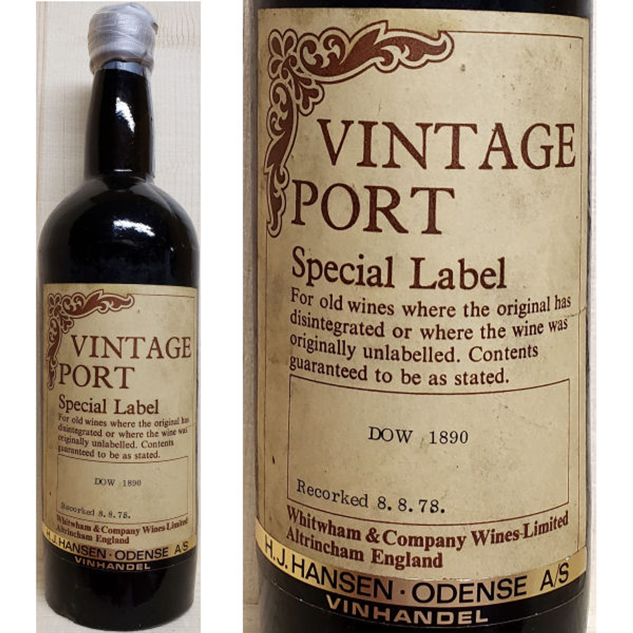 Dow's Special Label Vintage Port