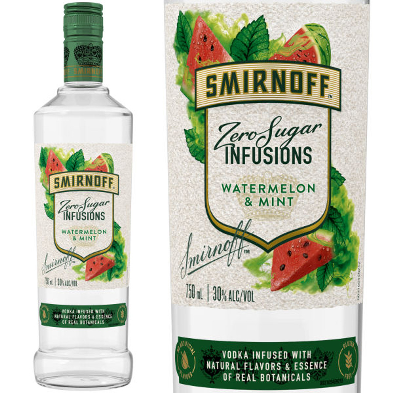Smirnoff Infusions Zero Sugar Watermelon & Mint Vodka 750ml