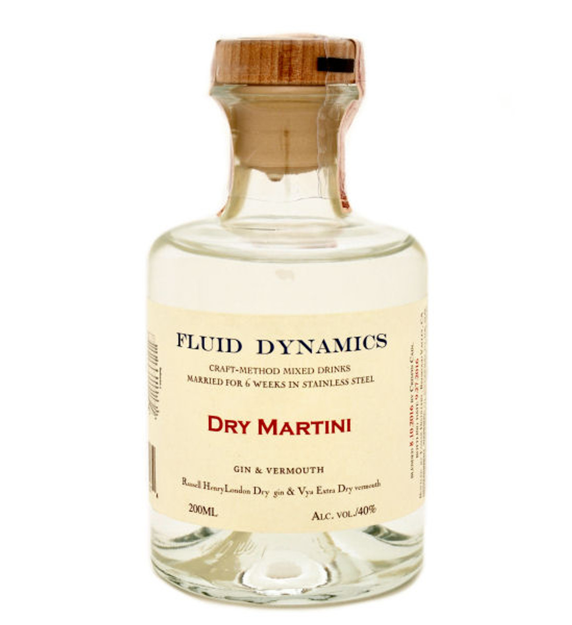 Fluid Dynamics Dry Martini Cocktail 200ml