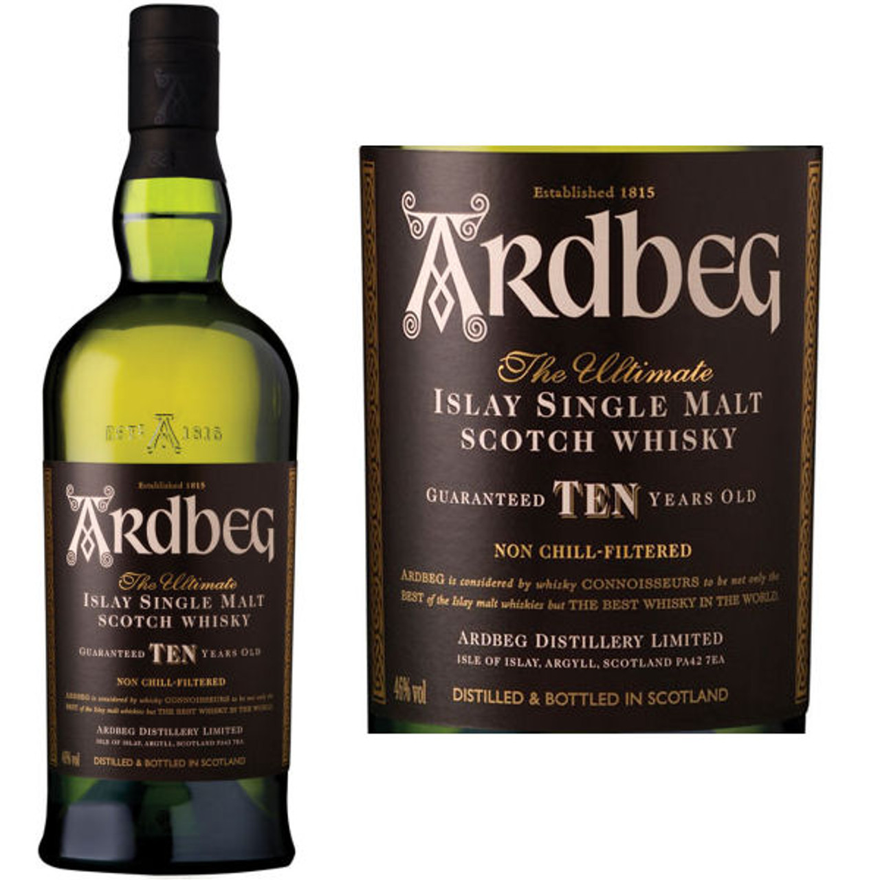 Ardbeg 10 Year Old Islay Single Malt Scotch 750ml