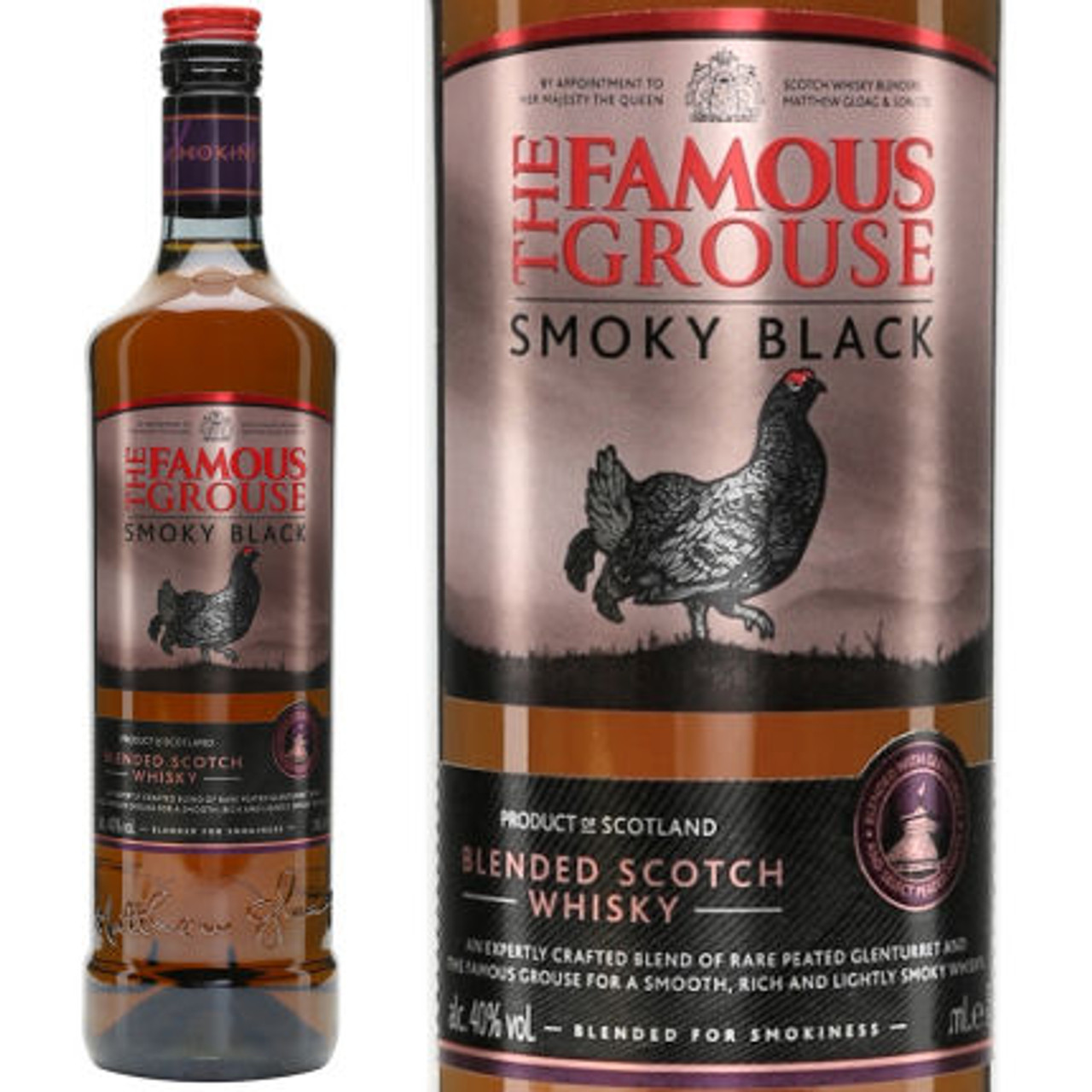 The Famous Grouse Smoky Black Blended Scotch Whisky 750ml