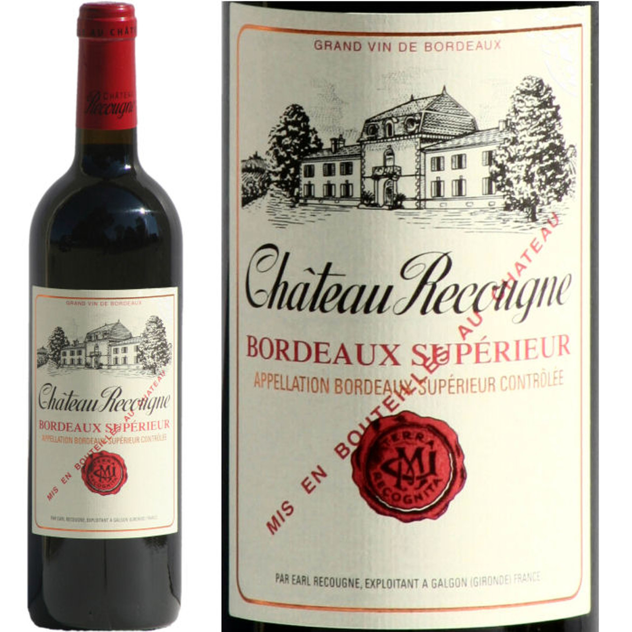 Chateau Recougne Bordeaux Superieur Rouge