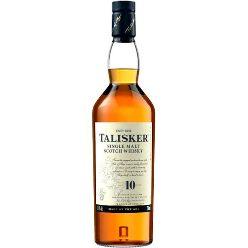 Talisker 10 Year Old Isle of Skye Single Malt Scotch 750ml Talisker 10 Year Old Isle of Skye Single Malt Scotch 750ml