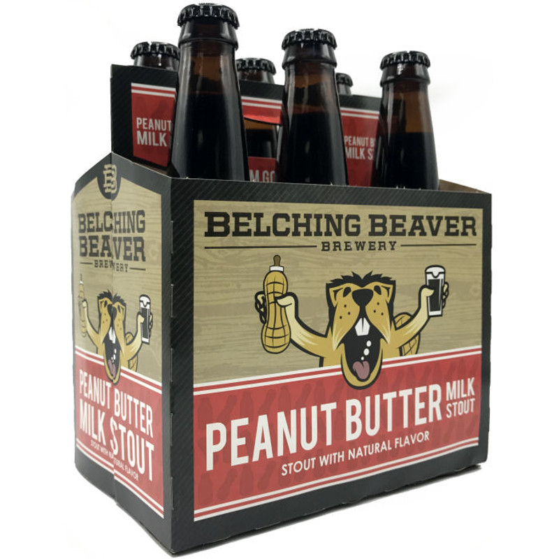 Belching Beaver Peanut Butter Flavored Milk Stout 12oz 6 Pack