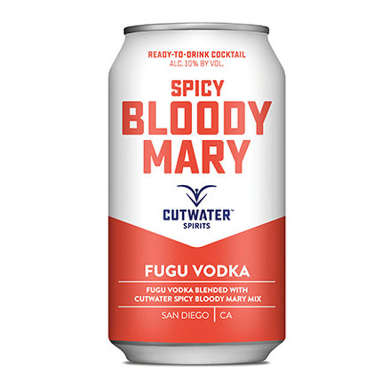 Cutwater Spirits Fugu Vodka Spicy Bloody Mary Ready-To-Drink 4-Pack 12oz Cans