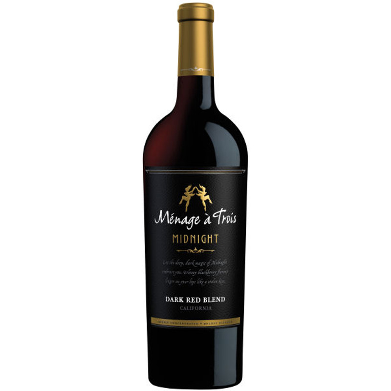 Menage a Trois Midnight Dark Red Blend