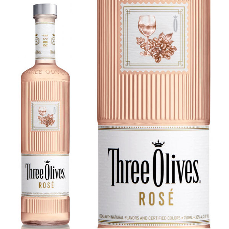 Three Olives Rose Vodka 750ml