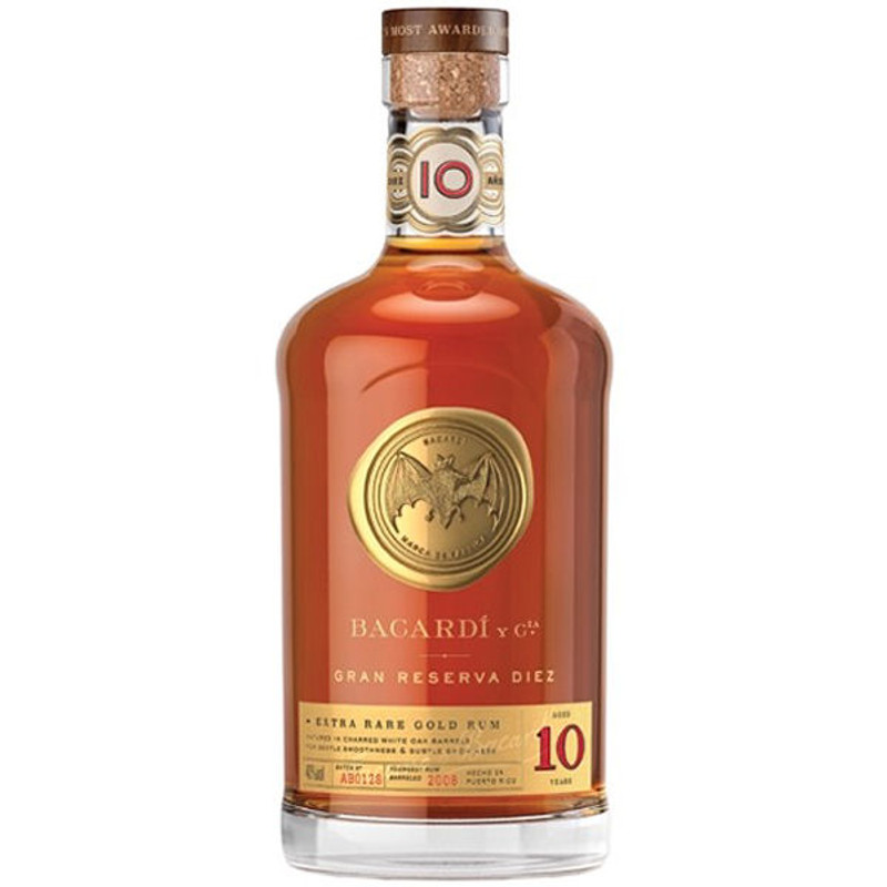 Bacardi Gran Reserva Diez 10 Year Old Rum 750ml