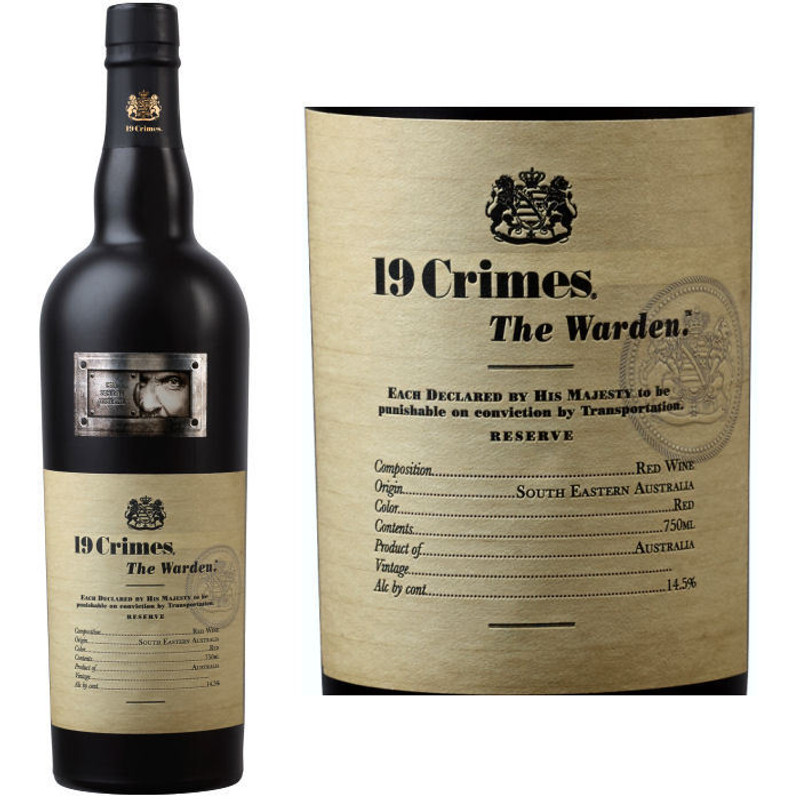 19 Crimes The Warden Red Blend 19 Crimes The Warden Red Blend