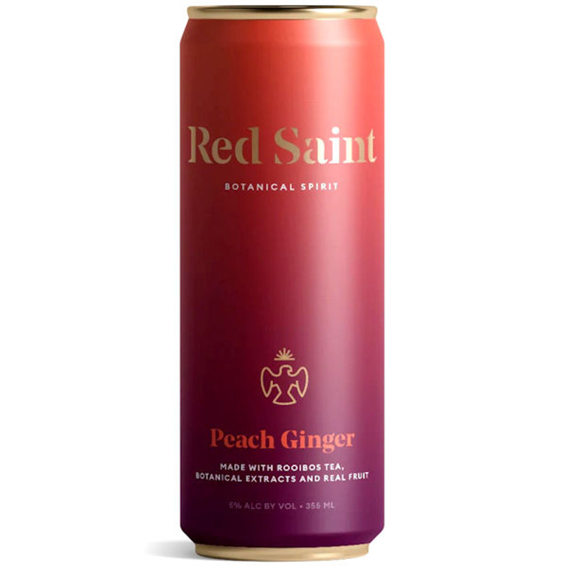 Red Saint Peach Ginger Botanical Spirit 355ml 4-Pack