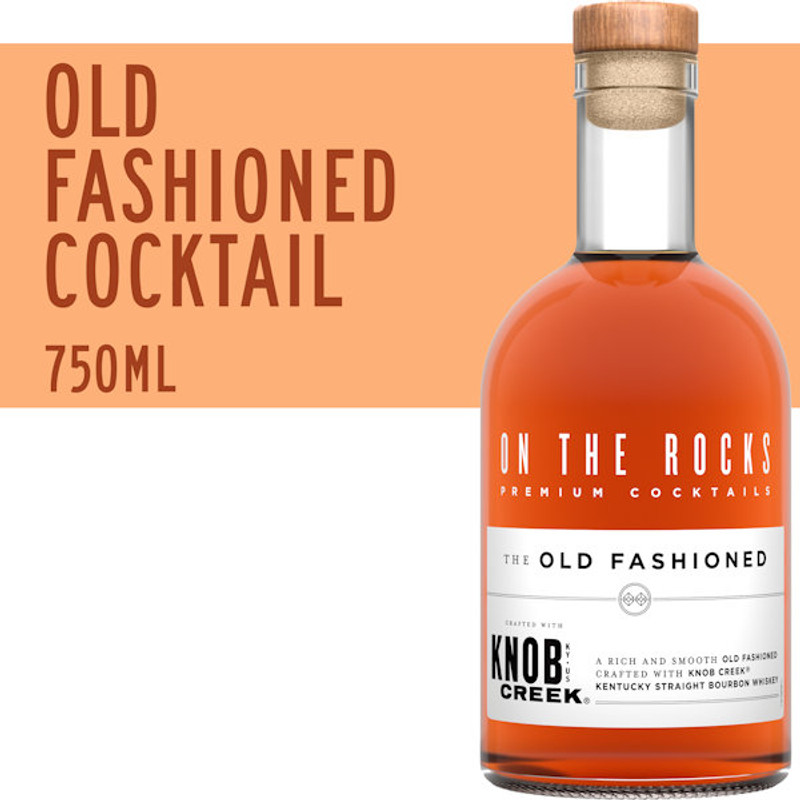 On The Rocks Knob Creek Bourbon The Old Fashioned Ready-To-Drink Cocktail 750ml