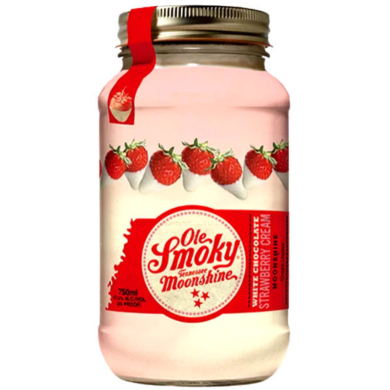 Ole Smoky Tennessee White Chocolate Strawberry Creme Moonshine 750ml