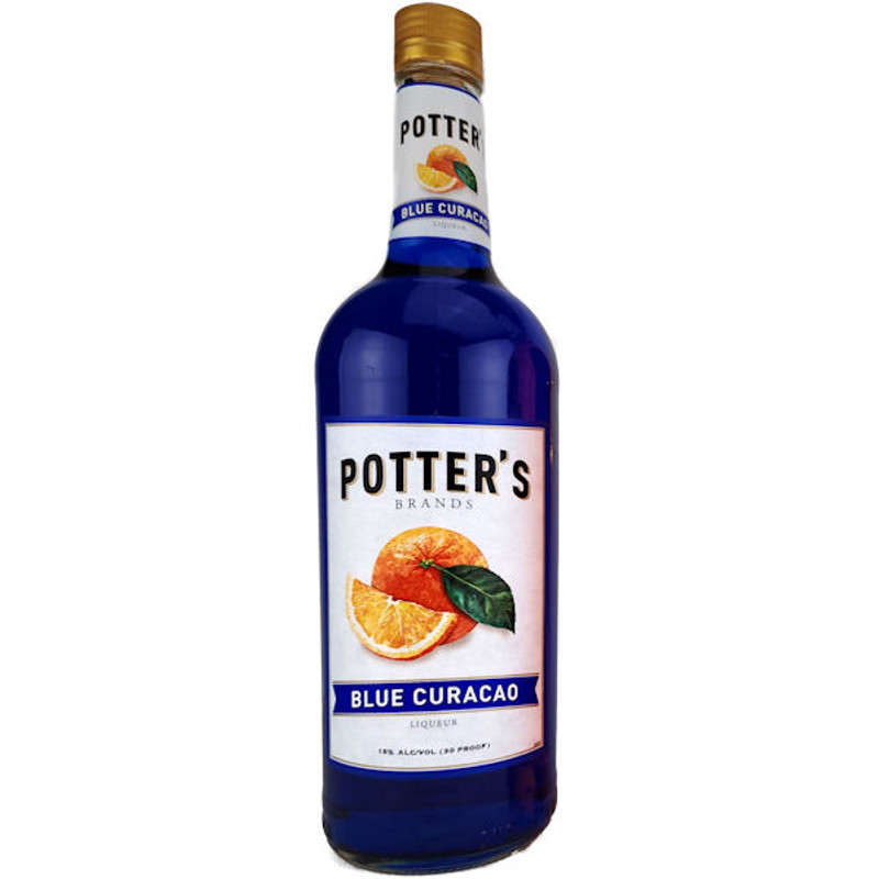 Potter's Blue Curacao Liqueur 1L