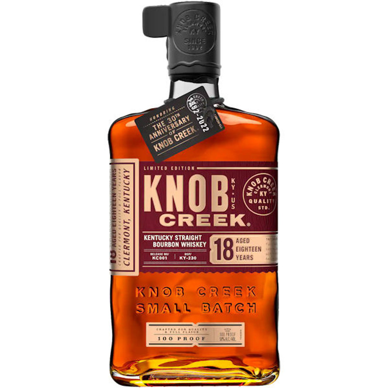 Knob Creek 18 Year Old Kentucky Straight Bourbon Whiskey 750ml