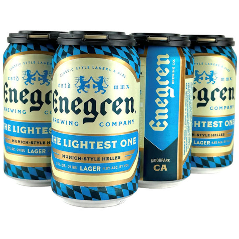 Enegren Brewing The Lightest One Munich-Style Helles Lager 12oz 6 Pack Cans