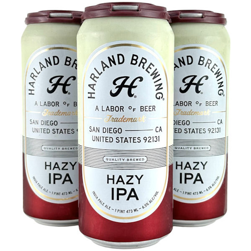 Harland Brewing Hazy IPA 16oz 4 Pack Cans