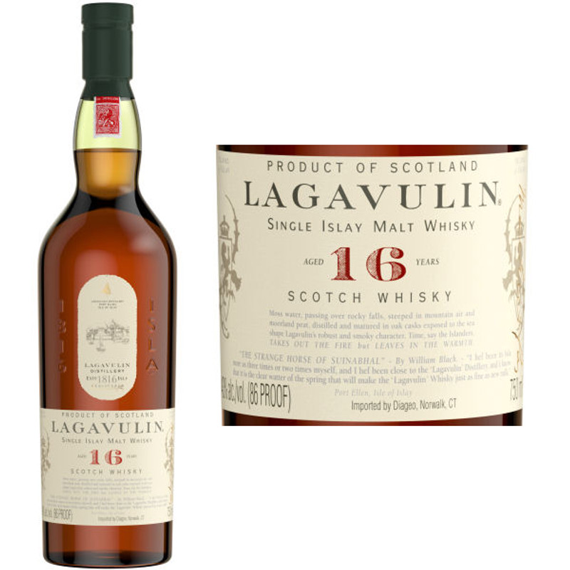 Lagavulin 16 Year Old Islay Single Malt Scotch 750ml