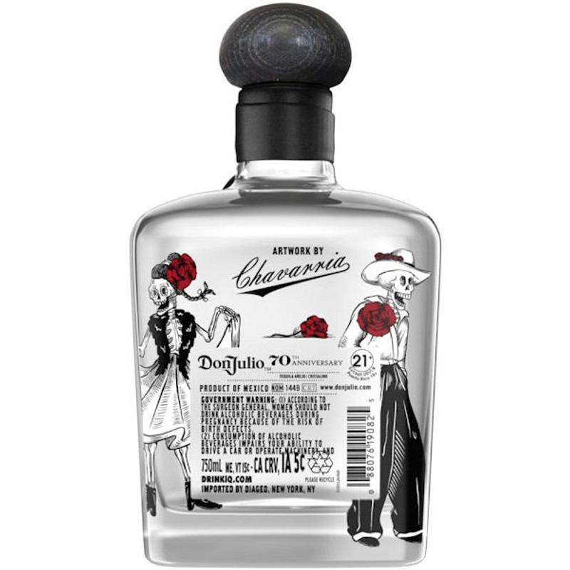 Don Julio 70 Cristalino テキーラanejo 700ml Tequila Don Julio 70 Añejo Cristalino Artist Edition Bottle