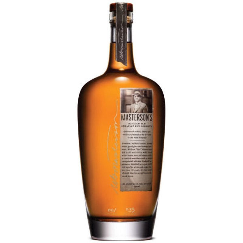 Masterson's 10 Year Old Straight Rye Whiskey 750ml