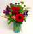 Eco Friendly Blue Mason Jar Posy