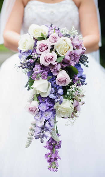 light purple wedding flowers