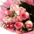 Mixed pink rose bouquet