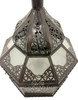 Hanging White Glass Lantern - LG082