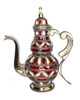 Decorative Metal and Ceramic Teapot - CER012