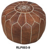 Moroccan Leather Ottoman - RLP003