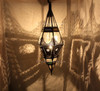 Hanging Lantern with Multi Color Glass - LIG129